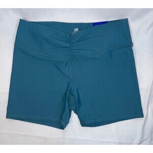 Lab Joy Women’s Size XXLarge High Rise Moisture Wicking Shorts Colonial Blue